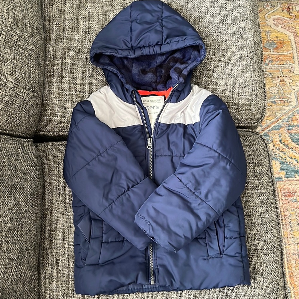 Boys size 6, Carters winter coat